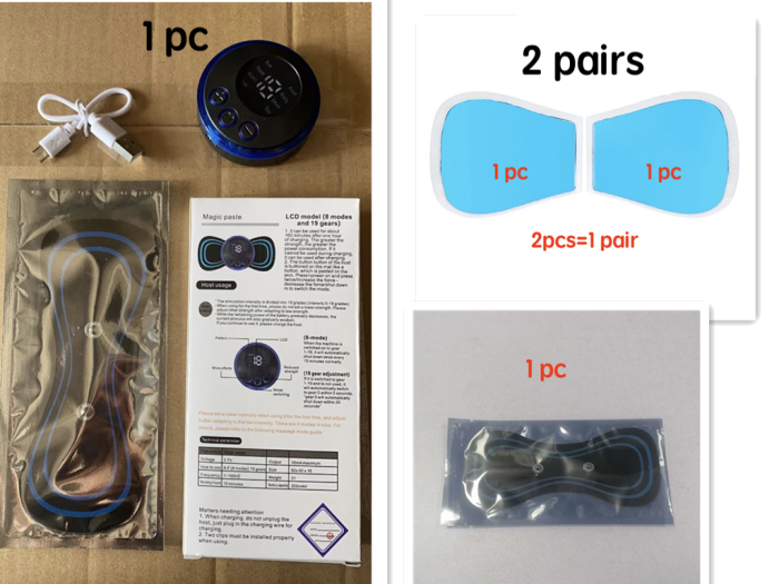 Mini Massage Pad Smart LCD Display Electrotherapy Massager - Image 14